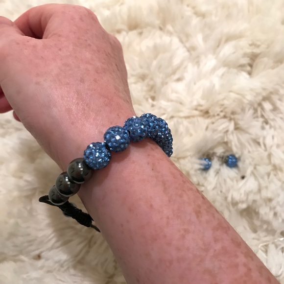 NIB Blue Rhinestone Jewelry Set - Picture 5 of 8